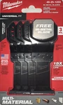 Milwaukee 49-25-1233 Titanium Enhanced Pk 1-3/8" Oscillating Multi Tool Blades. Fixed Price $24.99.