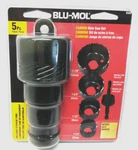 New Blu-mol Piece Carbon Steel Hole Saw Kits #6560 For Wood 2 1/8". Fixed Price $5.99.