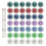 42PCS 1 Inch Radial Bristle Disc Kit With 3MM Shank For Rotary Tool... Fast Ship. Fixed Price $23.99.