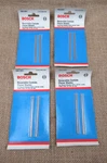 (4) Packages Bosch Reversible Carbide Planer Blades No. 1201-MADE In Germany. Fixed Price $44.95.