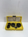 Disston Power Tool Usa Hole Saw Set 4PC + 2 Extra Arbor Pilot Drill Bit In Box. Fixed Price $19.70.