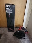 Skil 12V Pwrcore Tool Combo, Compact Tower Light Kit, 5 1/2 In Circular Saw. Fixed Price $100.00.