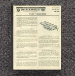 Deluxe Jointer Instruction Maint Parts Manual 1961 Rockwell Delta 37-290 4". Fixed Price $19.97.