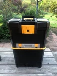 Kingcraft Detachable Mobile Tool Box 16.7"LX12.3"WX24.4"H - Wheels. Fixed Price $40.00.