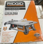 Ridgid Tile Saw R4021 7 Table Top Wet - New. Fixed Price $199.99.