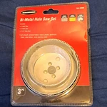 Warrior 68989 Bi-metal Hole Saw Set: 3", 4-1/4", For Metal, Wood, Plastic. Fixed Price $14.00.