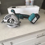 Cordless 5-INCH Circular Saw 21V Li-ion, 125MM Blade, Charger & Wrench. Fixed Price $60.00.
