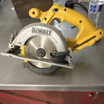 Dewalt DC390 18V Cordless Circular Saw 6-1/2" Left Blade Yellow For Wood. Fixed Price $35.00.