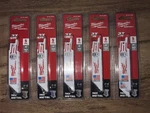 Lot Of 5- 5PK Milwaukee Sawzall Blades, Thick Metal, 48-00-5090, SKU6. Fixed Price $44.95.