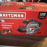 Sears Craftsman V20 6-1/2-IN Cordless Circular Saw (bare Tool CMCS500B) Nos 20V. Fixed Price $69.00.