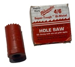 Milwaukee Super Tough Bi-metal 1/8" (29MM) Hole Saw. Fixed Price $8.50.