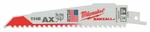 Milwaukee 48-00-5021 The Ax : 6-INCH 5/8 Teeth Per Sawzall Blade, 5-PACK. Fixed Price $11.00.