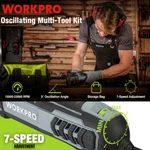 Workpro Oscillating Multi-tool Kit Corded Replaceable Saw Set 3.0AMP. Fixed Price $69.99.