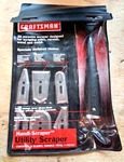 Craftsman Handi-scraper Utility (6) Blades W/handle Pouch 40691 Usa. Fixed Price $45.00.