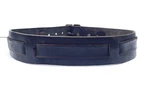 Vintage Dark Brown Leather Brass Ring Belt 36 Htc 2000S. Fixed Price $79.00.