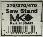 Mk Diamons Part 155953 270 370 470 Saw Stand Brick Block & Tile. Fixed Price $45.00.