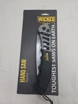 Wicked Tree Gear Tough Hand Saw High Carbon Steel Blade WTG-001. Fixed Price $25.51.