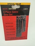 Vtg Sears Craftsman Sabre Saw 5 Piece Blade Set 1/4 Swiss Made Nos. Fixed Price $7.83.