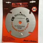 Black & Decker 73-386 6-1/2" Carbide Tipped Saw Blade 5/8" Round Arbor Hole. Fixed Price $9.88.