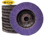 20PACK 4-1/2" 40 Grit Purple Ceramic Flap Disc 4.5IN Grinding Wheel T29 For Wood. Fixed Price $25.43.