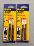Lot Of 2 Irwin Jig Saw Blades 3" Carbide Grit U-shank Marathon 3071300. Fixed Price $12.75.