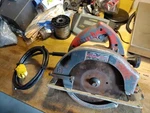 Milwaukee Tool 8 1/4 Inch Circular Saw 6405 13 Amp With Freud Avanti Blade 40T. Fixed Price $125.00.