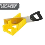 Hyper Tough 12-INCH Miter Box Handsaw 14-INCH Back Set, 935BSB14. Fixed Price $16.44.