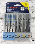 Bosch 10 Pc Jig Saw Blade Set T5002 T-shank Wood/metal Basic/clean/speed. Fixed Price $8.99.