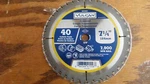 (5) Vulcan Carbide Saw Blades 7 1/4" 40 Teeth Crosscut. Fixed Price $59.99.