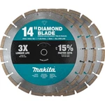 Makita B-69646 14" Segmented Diamond Blade Pack Of 3. Fixed Price $259.97.