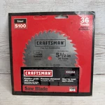 Sears Craftsman 5 1/2" Circular Cordless Saw Blade 36 TOOTH-S100 Steel Free Ship. Fixed Price $19.99.