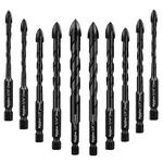 Concrete Drill Set, 10PCS Masonry Carbide Tip For Glass, B.... Fixed Price $25.19.