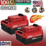 Volt 8.0AH Lithium-ion Battery For Porter Cable Max PCC680L PCC685L. Fixed Price $170.00.