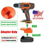 Adapter For Mil.waukee M18 Red Battery Power Ridgid 18V Cordless Tools. Fixed Price $12.62.