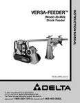 Delta 36-865 Versa-feeder Owners Instruction Manual. Fixed Price $20.24.