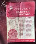 Vintage Montgomery Ward Powr-kraft Electric Motor Owners Manual Warranty. Fixed Price $5.75.