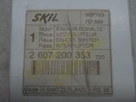 Skil 607 200 353 Interruptor On-off Switch. Fixed Price $26.77.