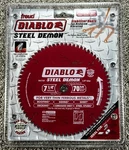 New Diablo Steel Demon D0770F 1/4" X 70T Carbide Tipped Saw Blade (Q67). Fixed Price $30.00.