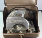 1957 Craftsman Circular Saw 1/2 Sears Roebuck With Original Metal Carrier Box. Fixed Price $119.99.