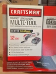 Craftsman Nextec Quickboost 12V Li-ion Oscillating Tool Kit Battery Charger Bag. Fixed Price $68.00.