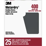 3M Wetordry Sanding 99420NA, X 11 In, 400 Grit, 25 Sheets/pk. Fixed Price $25.99.