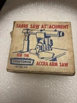 Craftsman Sabre Saw Attachment For Accra Arm 605.29520 Instructions 1960S. Fixed Price $20.00.