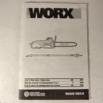 Worx Two One Pole Chainsaw Wg 309 310 User's Guide Owners Manual. Fixed Price $14.97.