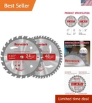 5-1/2" Carbide Circular Saw Blades Enhanced Safety & Noise Reduction Features. Fixed Price $25.99.