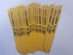 100 Dewalt DW4846 8" 10/14 Tpi Bi-metal Reciprocating Metal/wood Blades. Fixed Price $338.99.