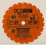 Cmt P07024 X10 7-1/4" 24T Carbide Tooth Framing Saw Blade 5/8 Arbor New Pack.. Fixed Price $74.95.