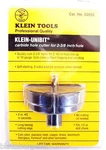Klein Tools 2-3/8" Carbide Hole Saw Steel Cutter 53555 Drill Uni Bit One Tooth. Fixed Price $14.99.