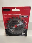 Warrior Carbide Tipped 3-3/8" Toe Kick Saw Blade Item #62401. Fixed Price $9.99.