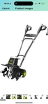 Sun Joe Electric Garden Tiller Cultivator, Steel Tines, 12 Amp, 16", TJ603E. Fixed Price $116.84.