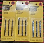 Lot Of 9 Dewalt DW3724- 3-INCH, 18-TPI, U-shank Medium Metal Jig Saw Blades. Fixed Price $16.50.